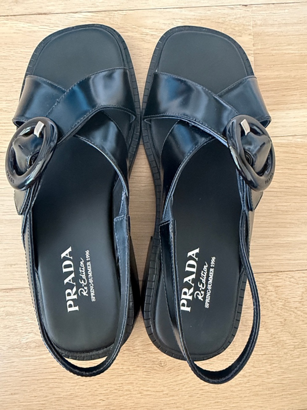 Prada Re-edition (1996) Buckle Sandals - Picture 3 of 9